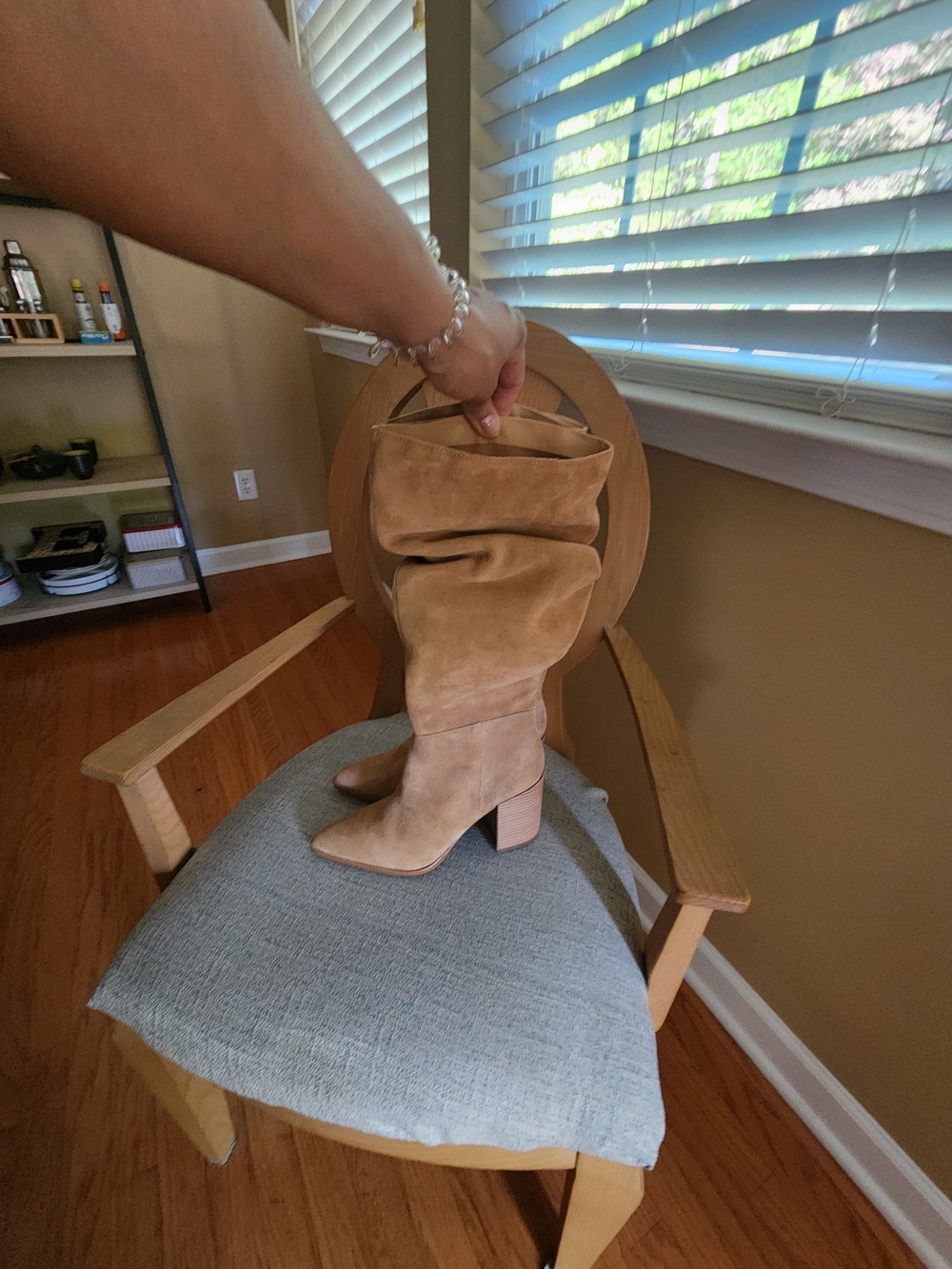 Steve Madden Suede Slouch Knee Boots - Picture 7 of 9